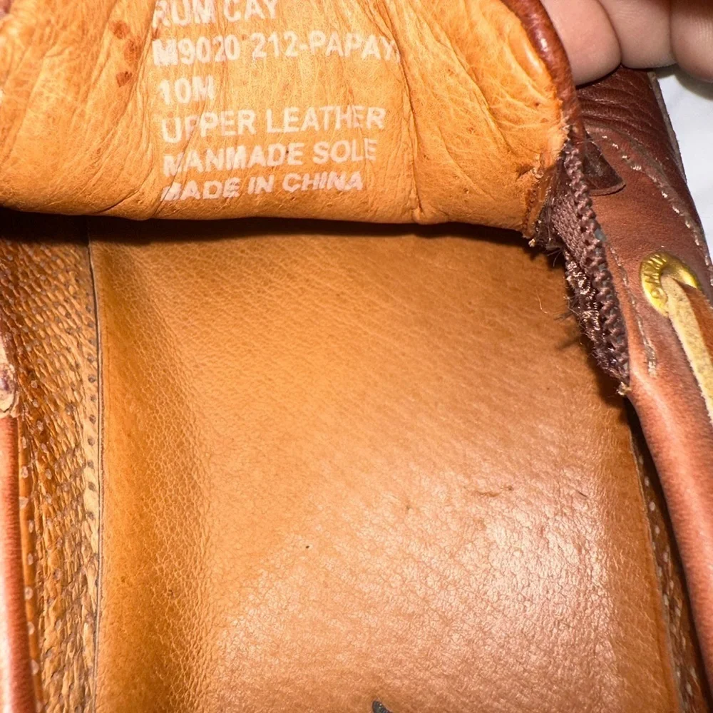 Tommy Bahama Brown Leather Men's Loafers